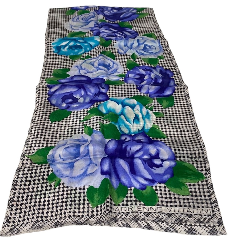Vintage Adrienne Vittadini Silk Scarf